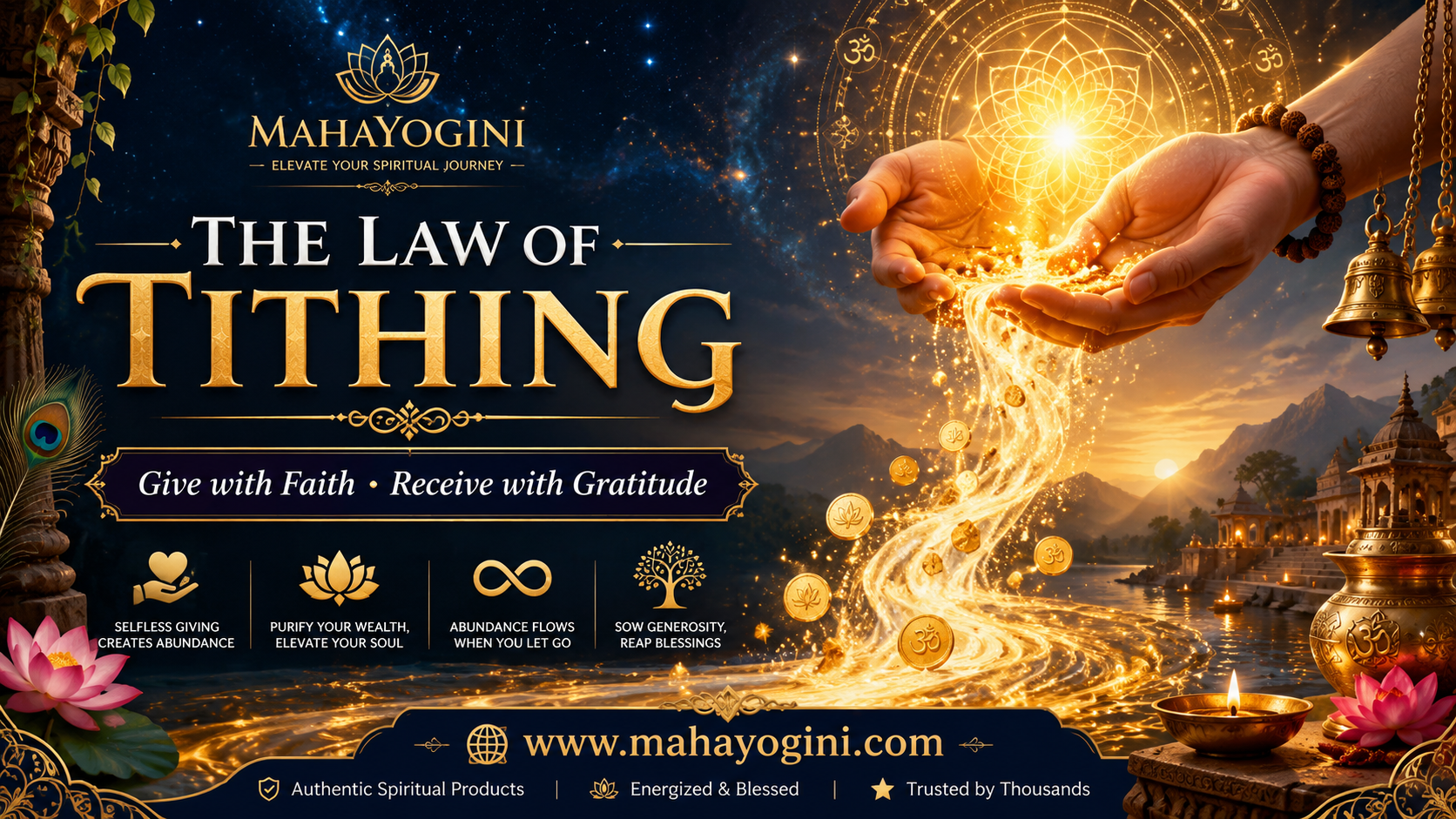 The Law of Tithing – Spiritual Prosperity through Selfless Giving | Mahayogini